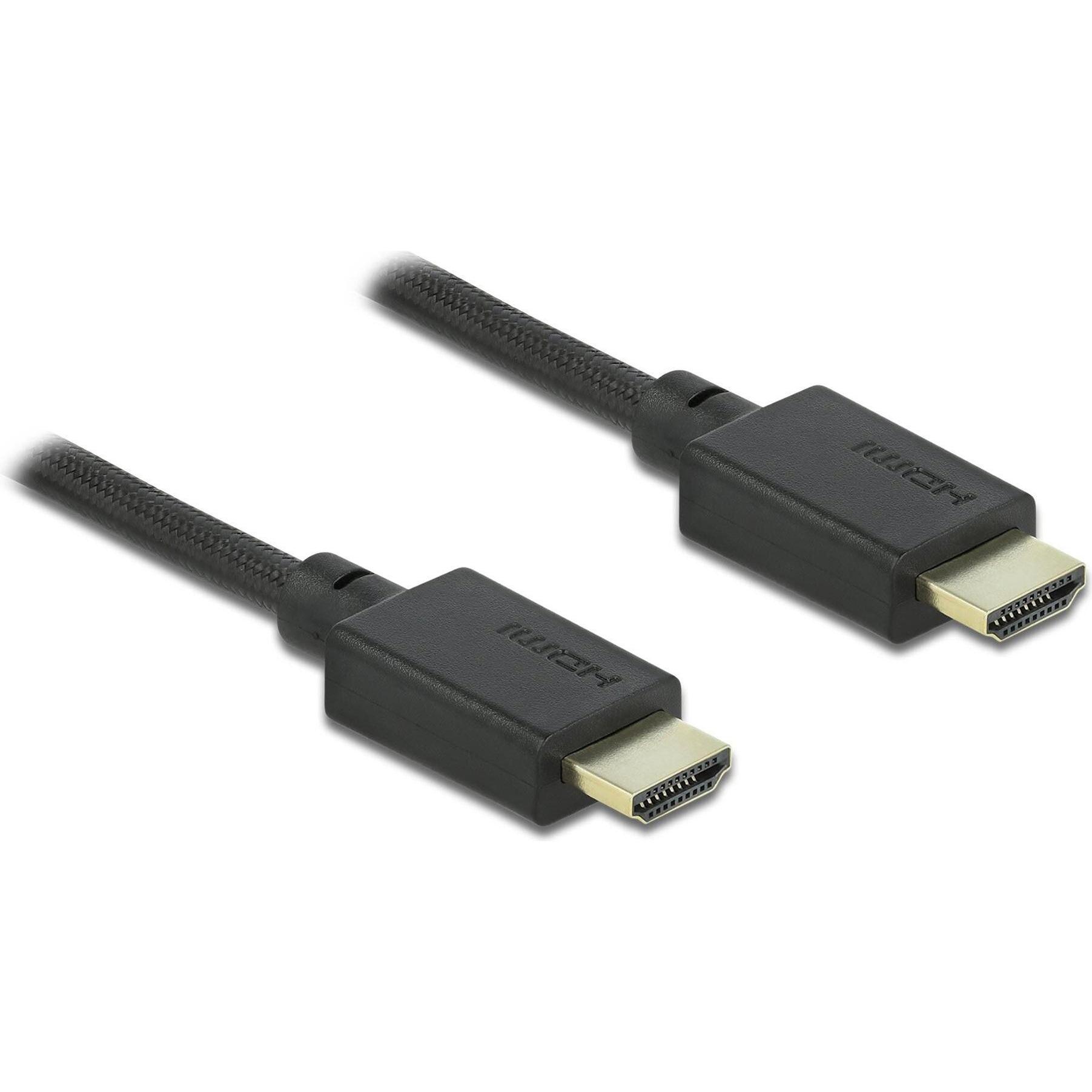 Delock HDMI (Typ A) — HDMI (Typ A) (2.50 m, HDMI), Video Kabel