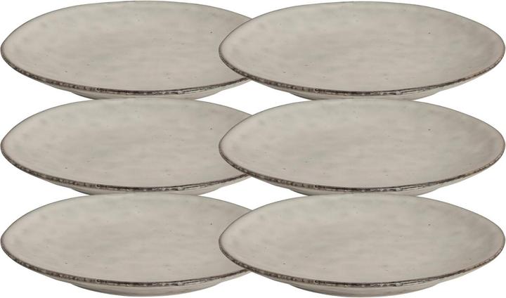 Actual product image Broste Copenhagen NORDIC SAND Bread plate 15 cm Set6 (6 x, 15 cm)