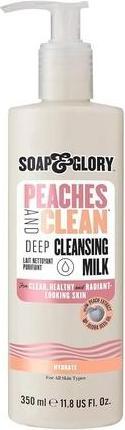 Actual product image Soap & Glory Peaches & Clean Deep Cleansing Milk 4 in 1 Milk Cleanser & Makeup Remover with Peach Ex (Cleansing lotion)