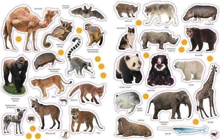 Actual product image Sticker-Lexikon. Tiere (German, Eva Sixt, 2021)