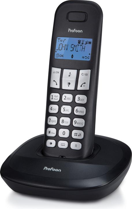 Produktbild Profoon DECT-Telefon PDX-1100 mit 1 Mobilteil, schwarz