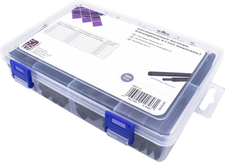Actual product image Tru Components Heat shrink tubing assortment, 300 pieces (300 x)