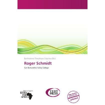 Roger Schmidt, Sachbücher
