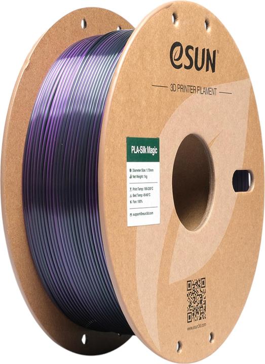 Productafbeelding eSUN EPLA-SILK MAGIC 1,75mm BLACK PURPLE 1kg (PLA, 1.75 mm, 1000 g, Veelkleurig)
