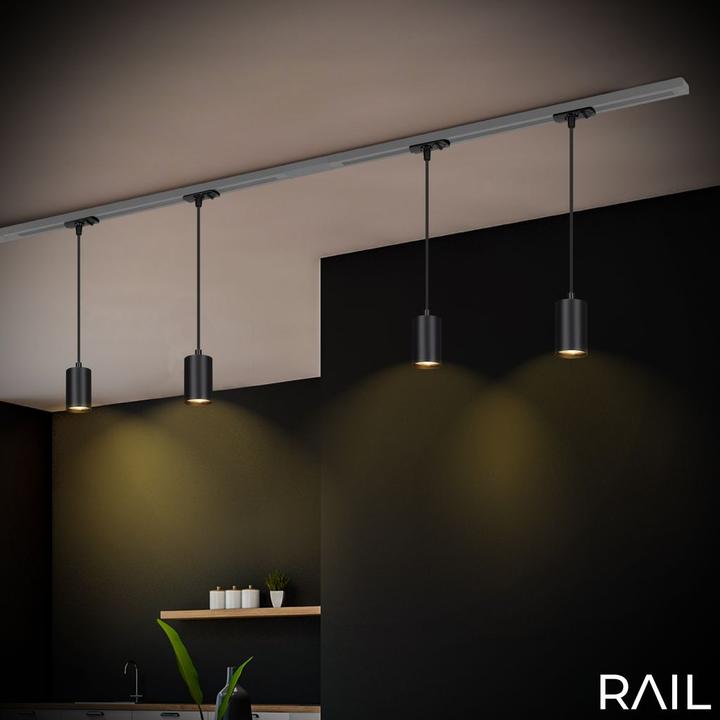 Produktbild Briloner HV-Stromschienensystem - LED-Pendelleuchte, Schwarz, 1xGU10 exkl. Leuchtmittel (GU10)