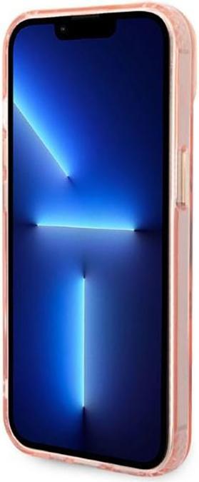 Produktbild Guess Translucent MagSafe Compatible Case für Apple iPhone 14 Plus - pink (Apple iPhone 14 Plus, Apple iPhone 15 Plus)