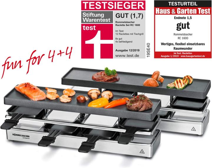 Productafbeelding Rommelsbacher Raclette Grill RC 1600
