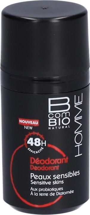 Actual product image BcomBIO Men Sensitive Skin Deodorant (Roll-on, 50 ml)