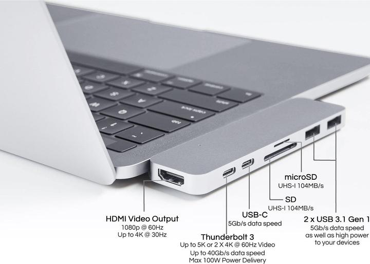 Produktbild Hyper HD28C USB 3.2 Gen 1 (3.1 Gen 1) Type-C (USB-C, 7 Ports)