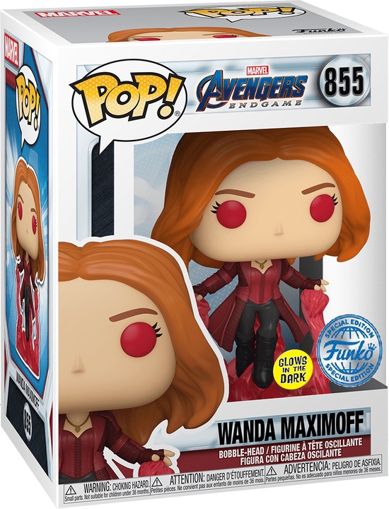 Image du produit Funko POP! Marvel Avengers Endgame Wanda Maximoff Phosphorescente