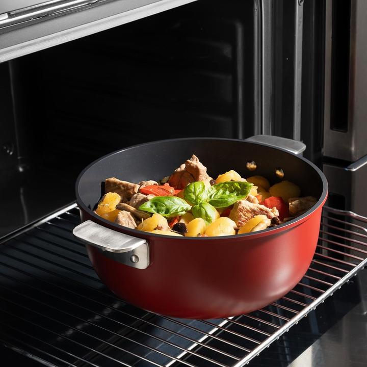 Actual product image MasterPRO Share & Play Stackable Cookware Set with Non-Stick Coating and Heat Indicator (Frying pan, Pot, Cast aluminium)