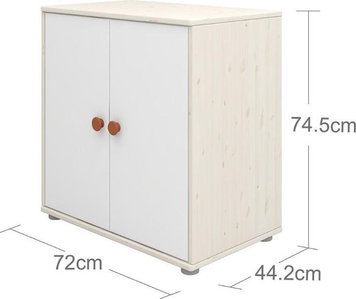 Produktbild Flexa Kommode Classic mit 2 Türen (72 x 44.5 x 74.5 cm)