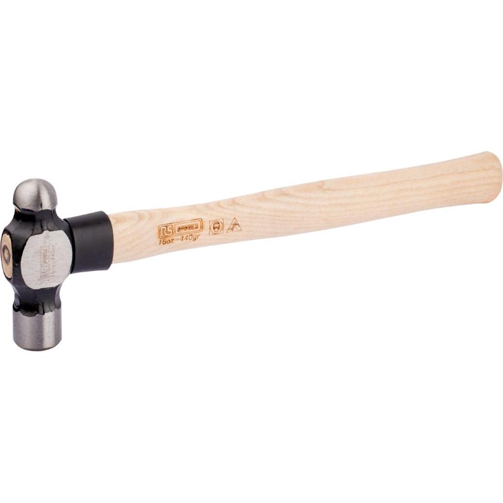Thumbnail - Rs Pro, Hammer, 528g Stahl Kugelhammer mit Holz-Stiel (528 g)