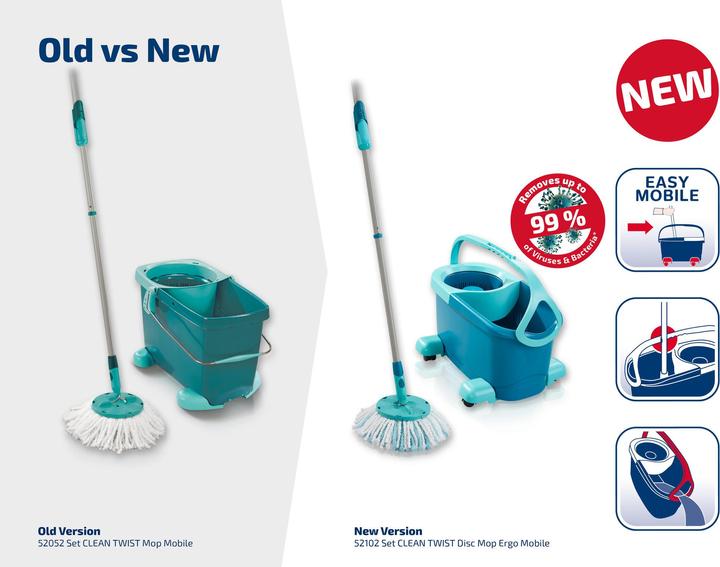 Image du produit Leifheit Kit CLEAN TWIST Disc Mop Ergo mobile (1 pcs)