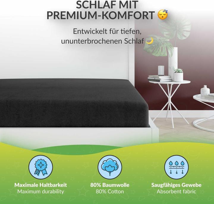 Produktbild Etérea Frottee Spannbettlaken (200 x 200-220 cm)