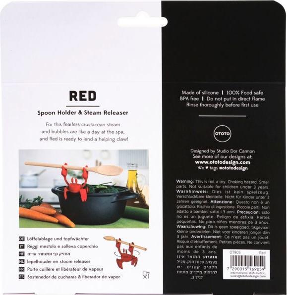 Image du produit Ototo support de cuillère rouge et déclencheur de vapeur