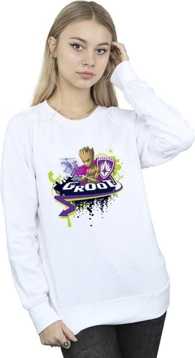 Actual product image Womens/Ladies Guardians Of The Galaxy Groot Gaming Holo Sweatshirt (L)
