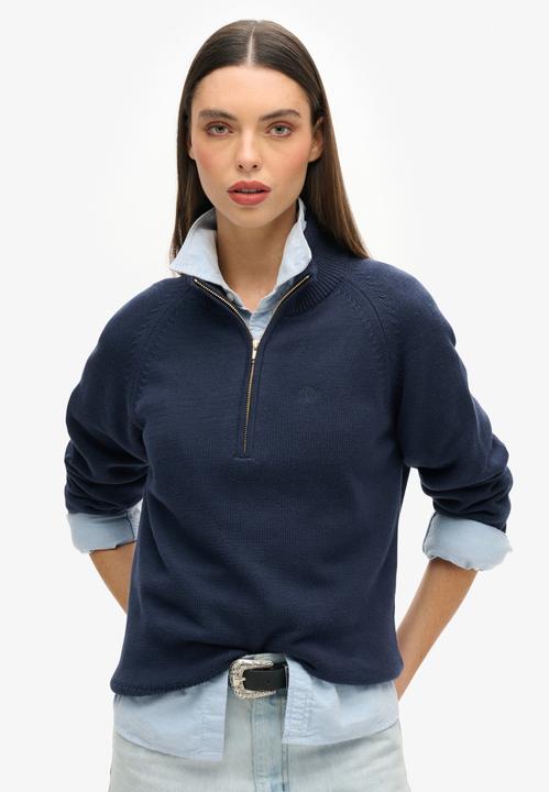 Image du produit Superdry Pull classique à col zippé coton femme (XS)