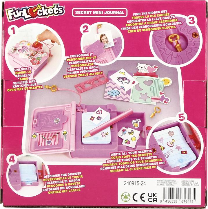 Productafbeelding Fun Lockets Funlockets - Geheim mini dagboek (Duits)