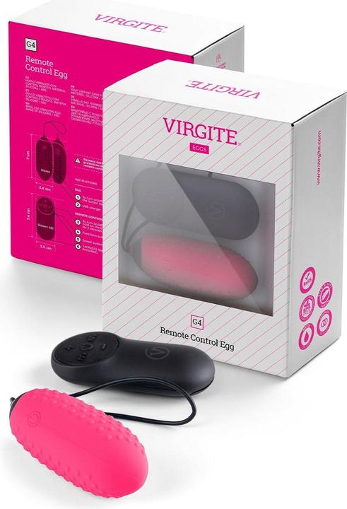 Actual product image Virgite Remote Control Egg G4 pink (Vibro Egg)