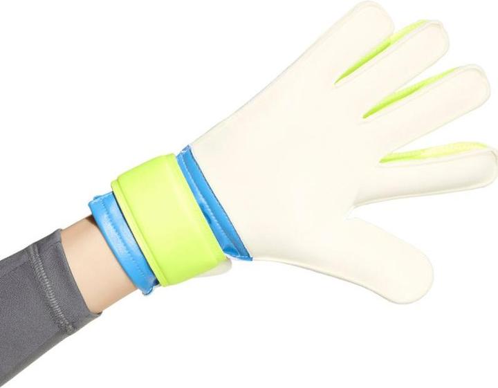 Actual product image Adidas Predator Training Kids' Goalkeeper Gloves White, Yellow, and Blue KA7793 (5)