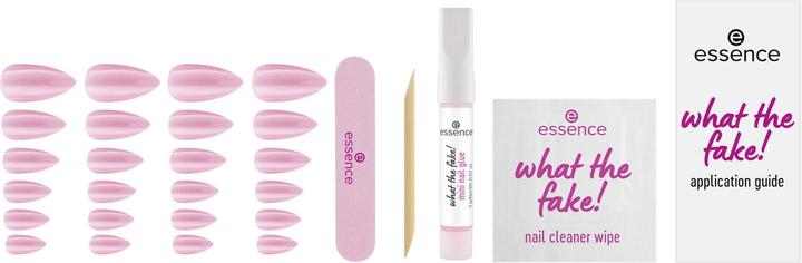 Actual product image essence what the fake! PRESS-ON NAILS manicure set (Artificial nails, Rose)