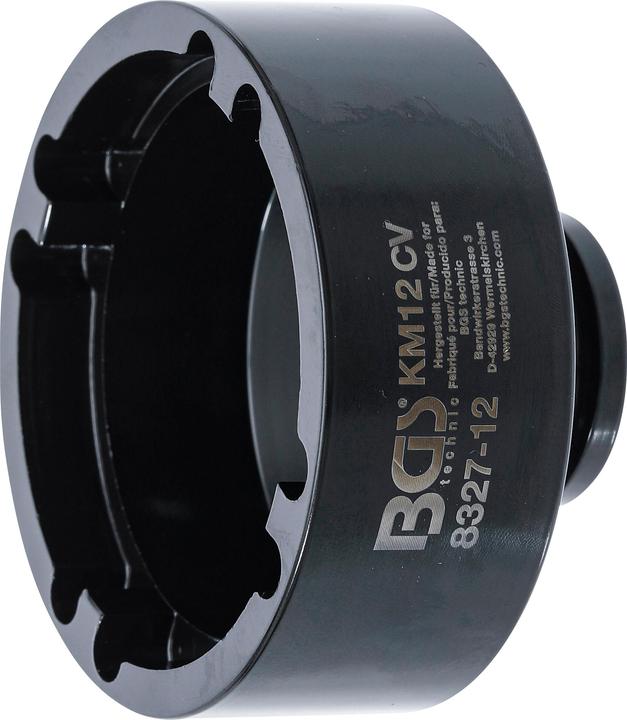 Actual product image BGS Groove Nut Socket inside taps KM12 (20 mm)