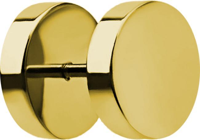 Actual product image Star Piercing Fake Plug gold plated (Surgical steel 316L, without brass)