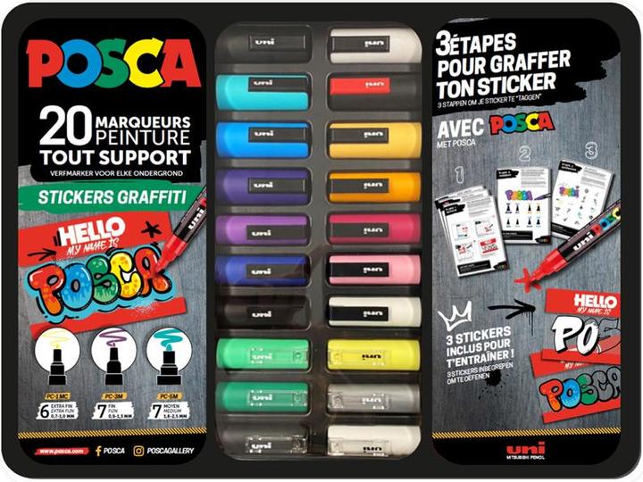 Posca Grafitti (Noir, 20 x)