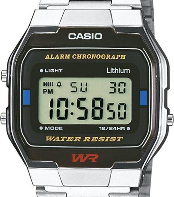 Actual product image Casio Vintage A163wa-1qes (Digital watch, Chronograph, 33 mm)