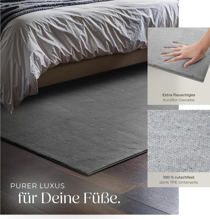 Immagine prodotto tectake Tappeto a pelo corto Soft Zone (120 x 170 cm)