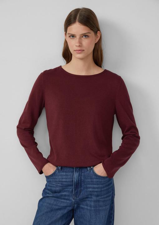 Produktbild s.Oliver Strickpullover Weicher Feinstrickpullover mit Rollkanten (44)