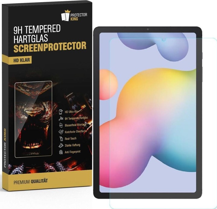 Produktbild Protectorking 3x echtes Tempered 9H Panzerhartglas 3D KLAR (3 Stück, Galaxy Tab S6 Lite)