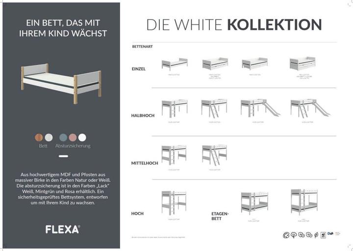 Produktbild Flexa Schrägleiter und Pfosten für mittelhohes Bett