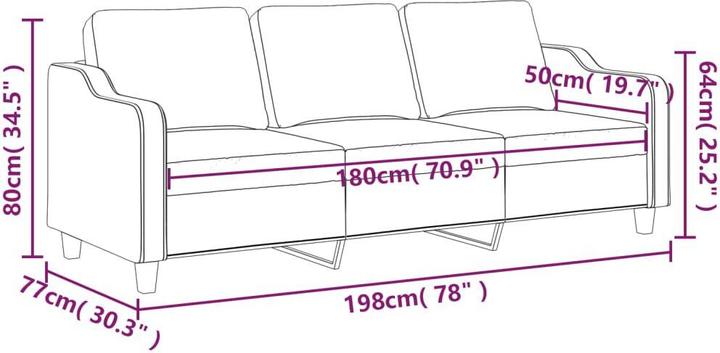 Produktbild VidaXL Ginni (3-Sitzer)