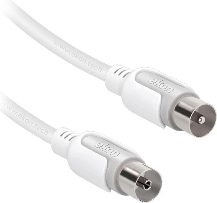Actual product image Ekon Male / female antenna cable + adapter 75dB (Antenna cable)