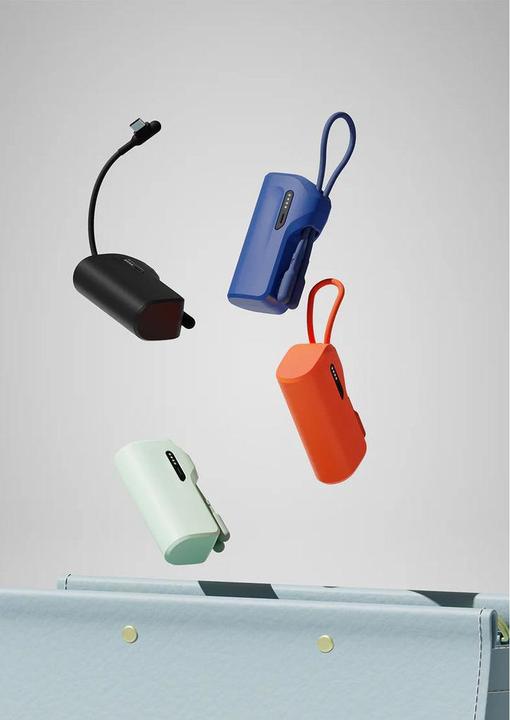 Produktbild Cygnett Battery bank Thumboost 5K Powerbank con cavo integrato (BLU) (CY5357PBCHE) (5000 mAh, 18.50 Wh)