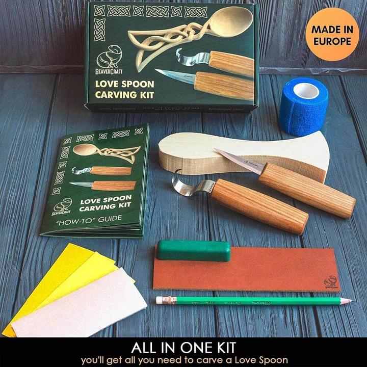 Actual product image Beaver Craft BeaverCraft Celt Spoon Carving Hobby Kit