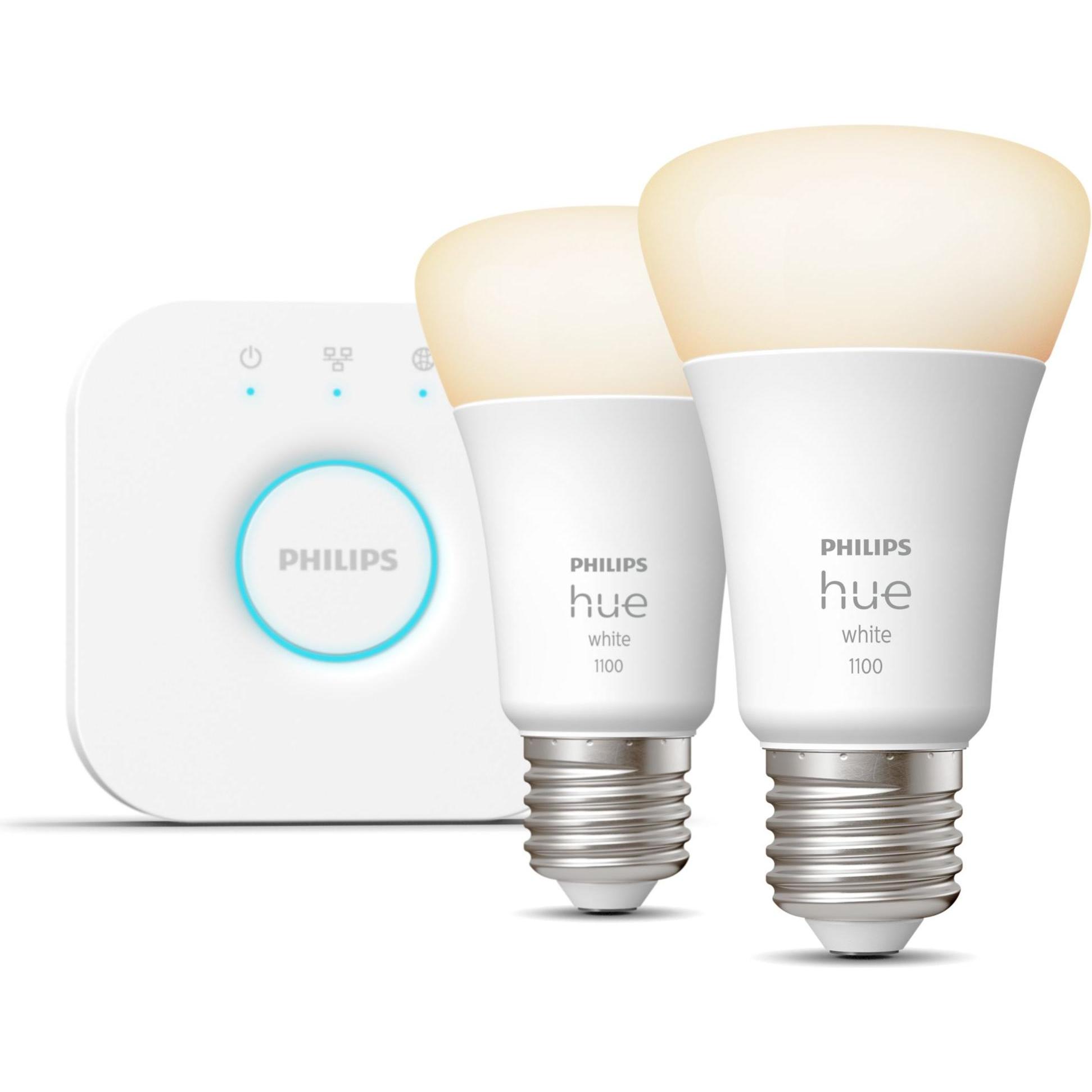 Philips Hue, Lampadina, Set iniziale White (E27, 1055 lm, 2 x)