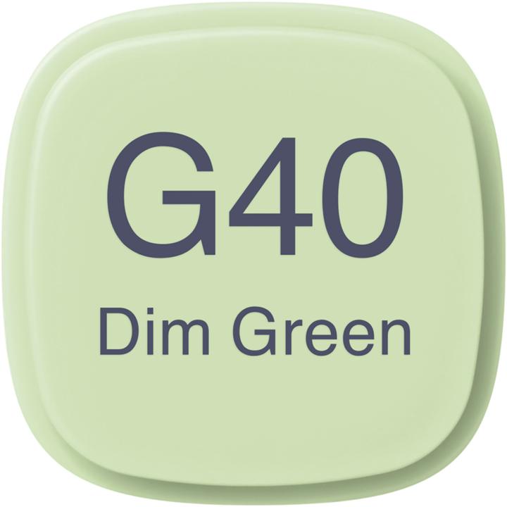 Actual product image Copic Graphic marker Classic type G - 40 (G40 - Dim Green, 1 x)