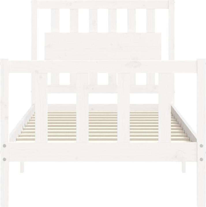 Produktbild VidaXL Massivholzbett mit Kopfteil 4FT6 Double (135 x 190 cm)