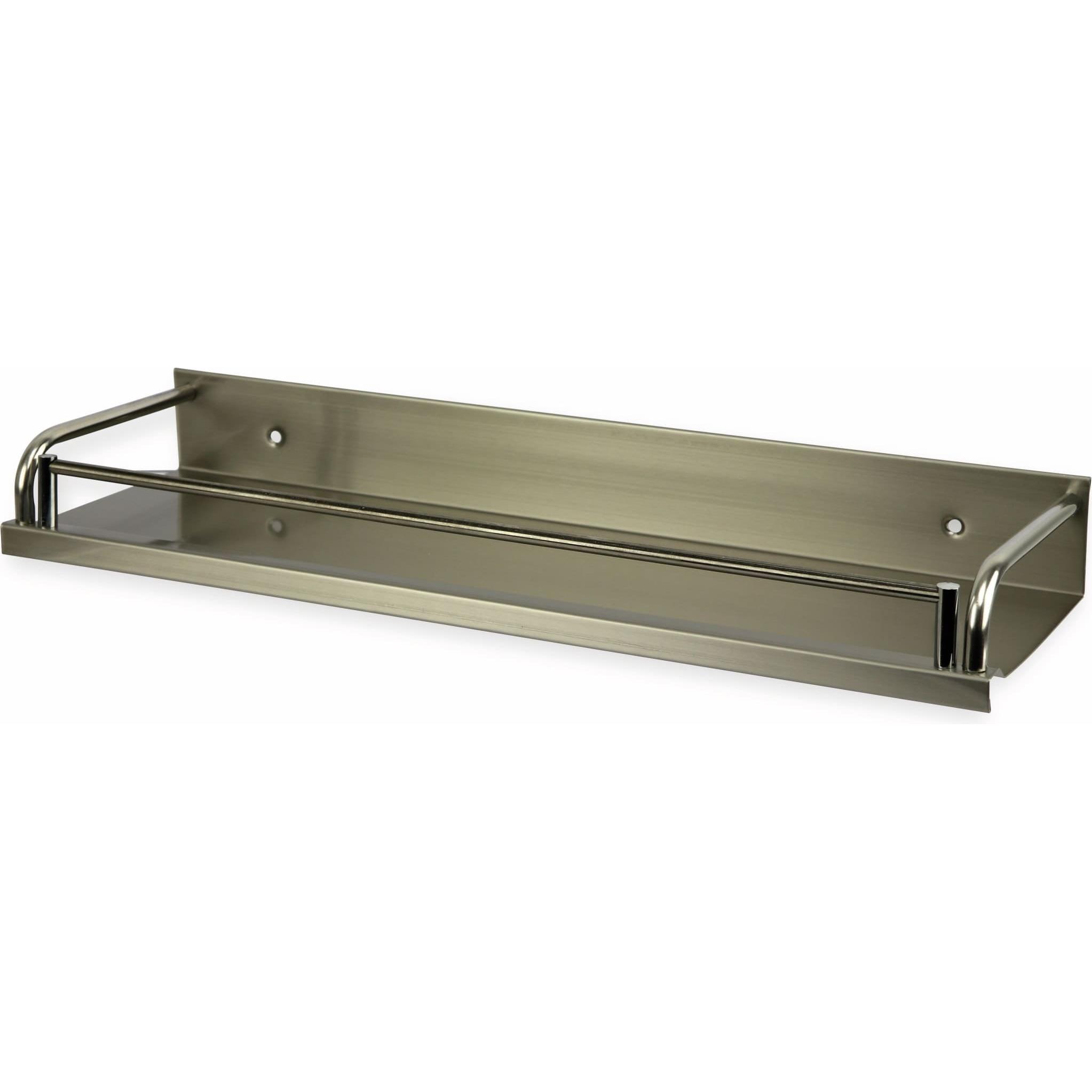 Eneroid Küchenregal, Gewürzboard, 60 cm, Edelstahl gebürstet, Küchen Organizer, Silber