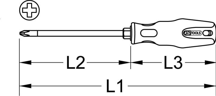 Produktbild KS Tools ERGOTORQUEplus Schraubendreher (6-Kant)