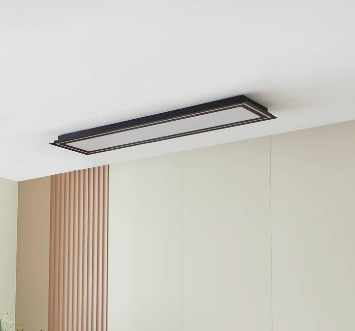 Image du produit Lucande Plafonnier LED Leicy RGBW noir 124cm (3060 lm)