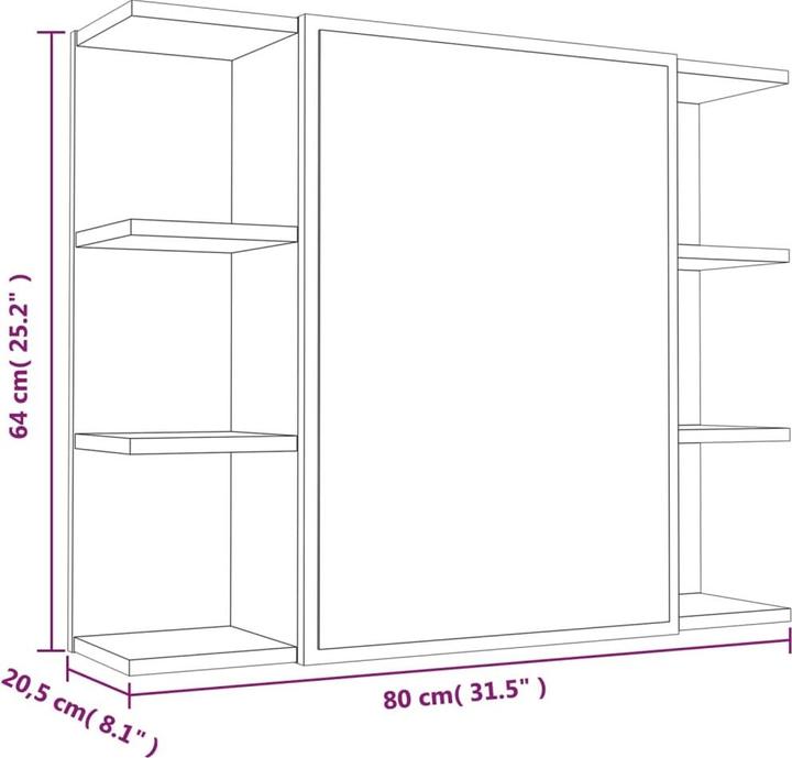 Produktbild vidaXL Badezimmerschrank