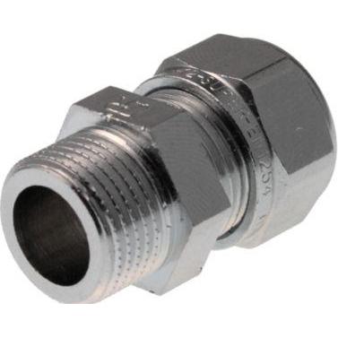 Aalberts, Rohrverbindungstechnik, Overg. 1/2 - 10 MM M/np. - Forkr. Kompressions Fit.