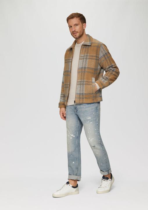 Produktbild s.Oliver Strickpullover Wärmender Baumwollpullover mit Logo-Stickerei (M)