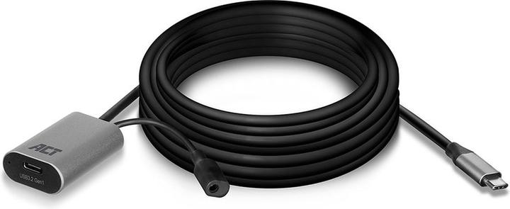 Produktbild ACT AC7060 USB Kabel 5 m USB 3.2 Gen 1 (3.1 Gen 1) USB C Schwarz (5 m, USB 3.2 Gen 1)