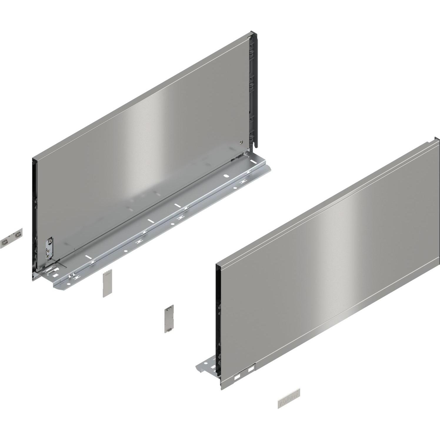 Blum, Schubladenauszüge, Legrabox pure H F 1 Paar 70kg 450mm Tip On Vollauszug inox Set