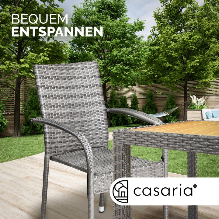 Produktbild Casaria Polyrattan Gartenstühle